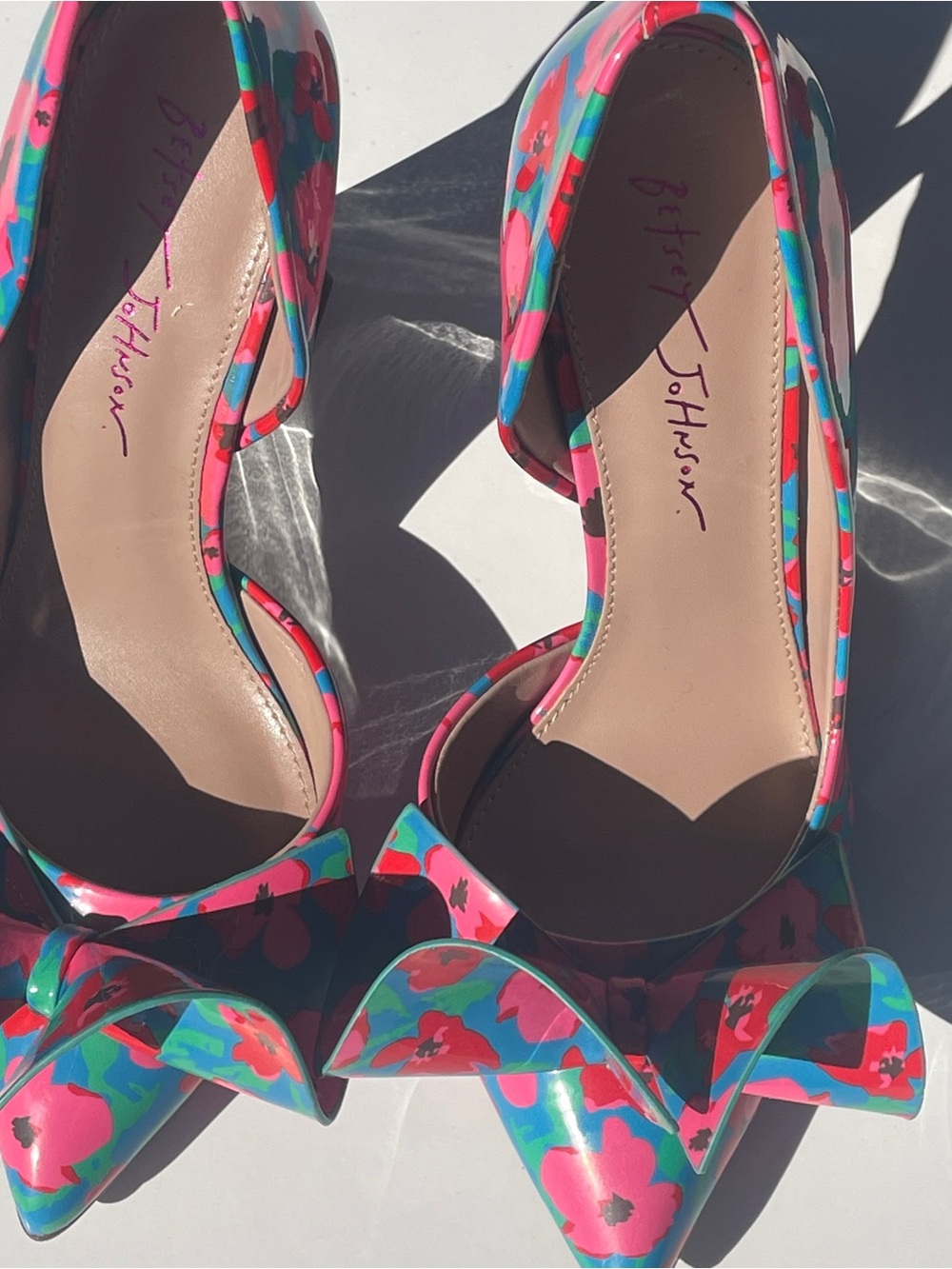 Betsey Johnson Nobble Pump Women's Multicolor Floral Pumps 7.5 - Picture 4 of 7